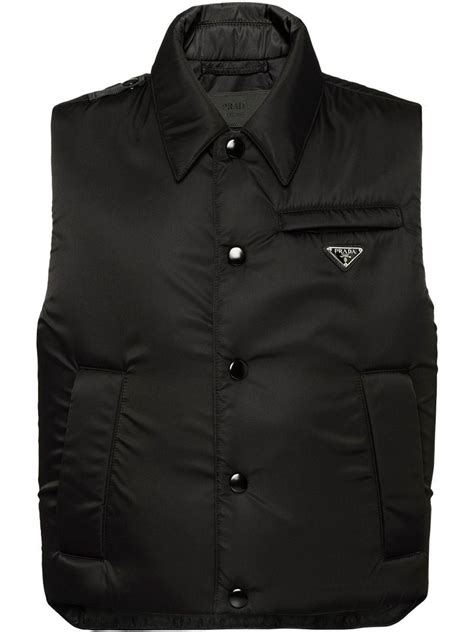 prada padded nylon vest|Prada sweater men's.